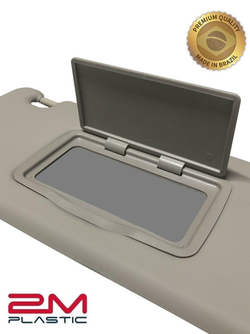 2M PLASTIC Sun Visor fits for Chevy Sonic 2012-2020 Spark 2011-2022 Gray Replacement Brand 2M PLASTIC (Gray Right + Support) - Image 5